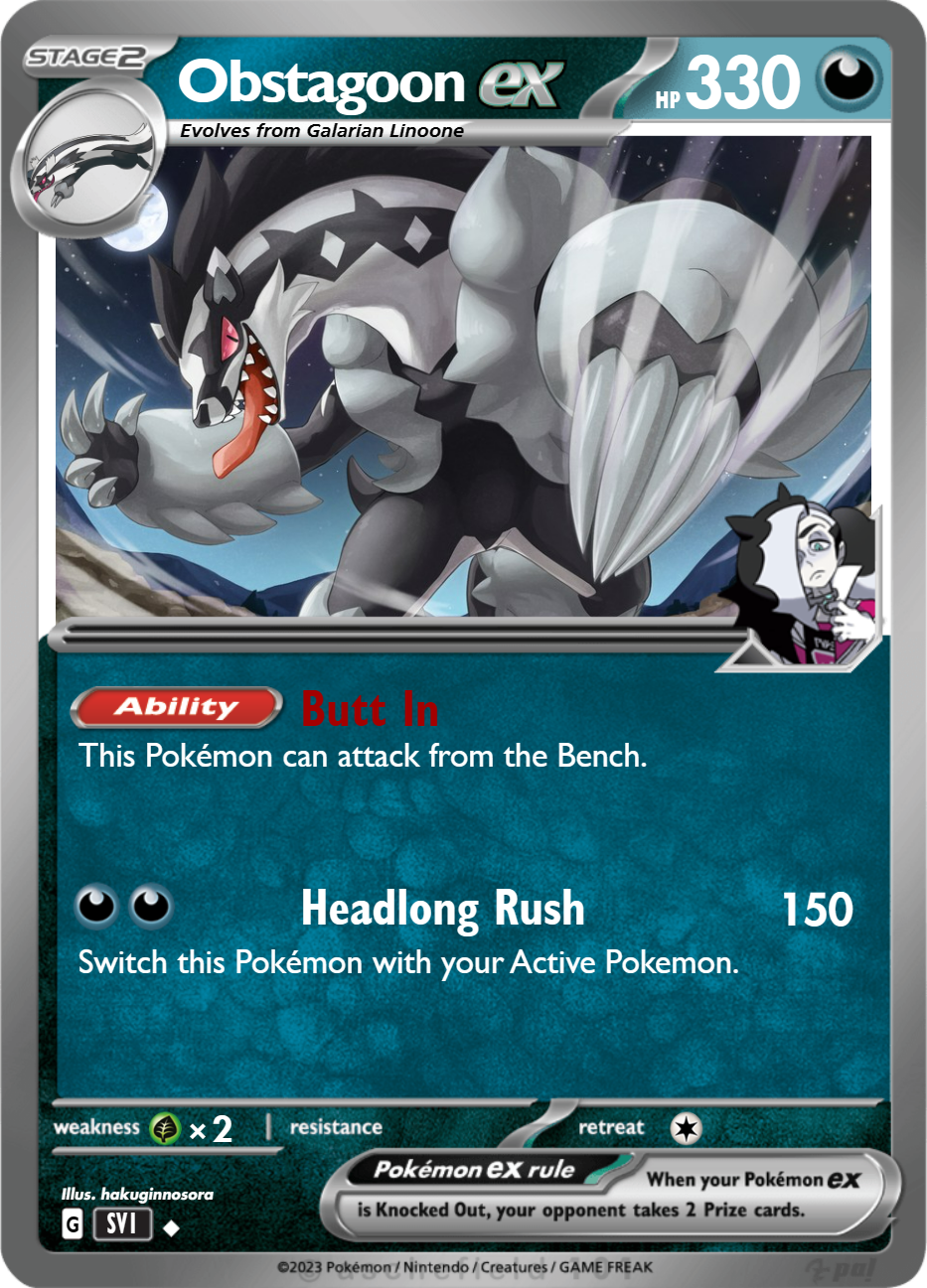 Obstagoon /vp/55002940 /vp/ Pokémon Card Faking Contest Wiki Fandom