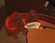 Portraying a rowdy bothersome customer orangutan together with Peppymint