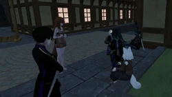 Flora comforts Cinnamon and Pepper