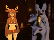 Wearing a Christmas themed outfit together with Sorry looking strange.
