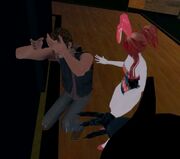 Rofl Aug 20th 1 Robot Ikumi scaring Norman Reedus (Zazin)