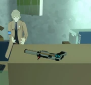 Lange gives the gun to 