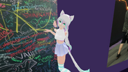 Lowrhen at the Twitchcon 2018 chalk board