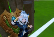 Shizu kneading her head
