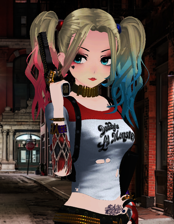 Roblox Harley Quinn Rendering Avatar, harley quinn, game, heroes