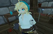 Belinda in her blacksmith