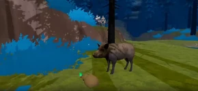 Boar with the pouch and the stamina potion