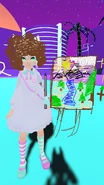 Lowrhen during her Bob Ross stream