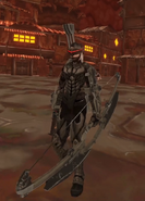 Crag ND S3E3 2 Ima shows off his cybernetic bow