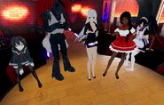 On stage with Zombie Girl, Valco, Jogie and Sorry
