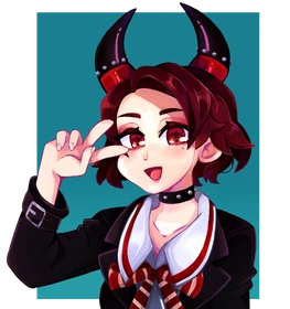 Artwork depicting MurderCrumpet Commissioned by Spellboy and drawn by Poiya