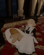 Pookiechan as a servant in the special event of the Hart Ball