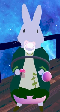 Baby Klaatu - What happens when a bunny goes AFK for a minute with  in a world filled with props.