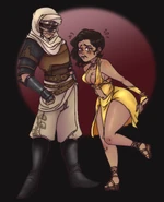 Art of Shakaar and his close friend Leona by TheArtofAshe