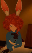 Mishtal as Bunny Maid. Shrimp called her "Mishball" in this model as her hairstyle reminded him of a meatball