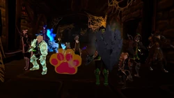 Ascension fights feral vampires in the crypt