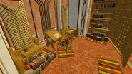 High Priestess Yashiro's study corner in the back of the Church.