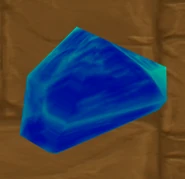 An Attunement Crystal after being mined.