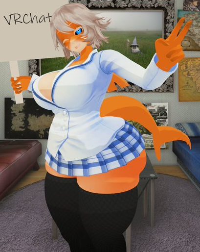 vrchat thicc female avatars give lap dance
