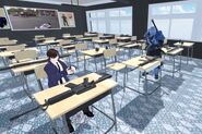 Anime boy Buza and NotValco taking a police course