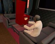 Khan talking to R3dzDead in his 'Jukebox' form
