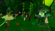 Olivia Callous row episode 25 Undercity denizens gather in the grove before the volcano elementals arrive