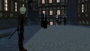 Godfrey strolling around the tavern