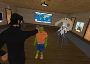 Thieving Goblin face the security