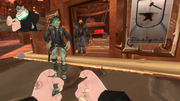 Criken Callous row episode 21 Rikky asks Batharra and Sten if they know where Sheila currently is