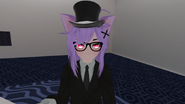 Byu in a top hat
