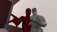 Being the friendly neighborhood Spider-Man with the fans!