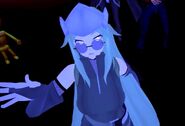 Poke talking to Chipz in Club Rogue during the Crossover Chronicles