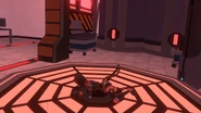 Self-repairing after suffering an attack by a Shadowbat merc in episode 7