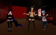 Dancing on stage with Firefox Blue and Aiden