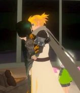 Folkona and SciFri share a kiss.