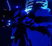 AJLiddell assumes his prophet form and T-poses praising Blue Man