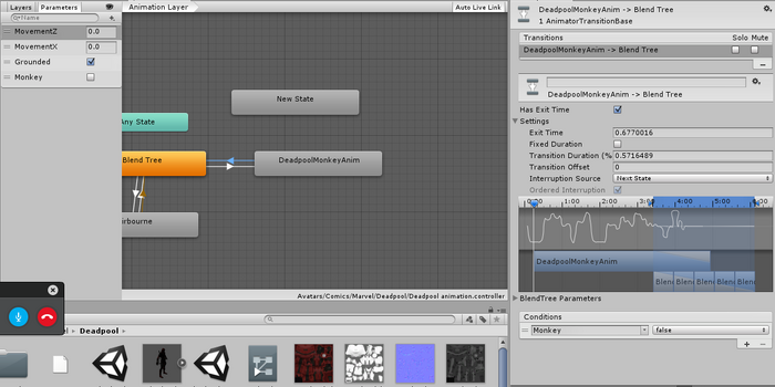 AnimBlendTrans Settings Key Press