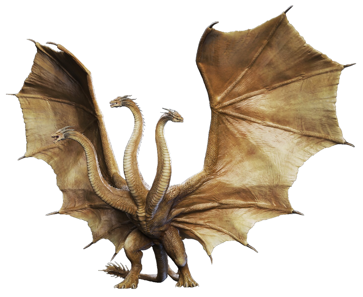 What is the symbolism behind King Ghidorah roaring in front of the Cross? :  r/Monsterverse