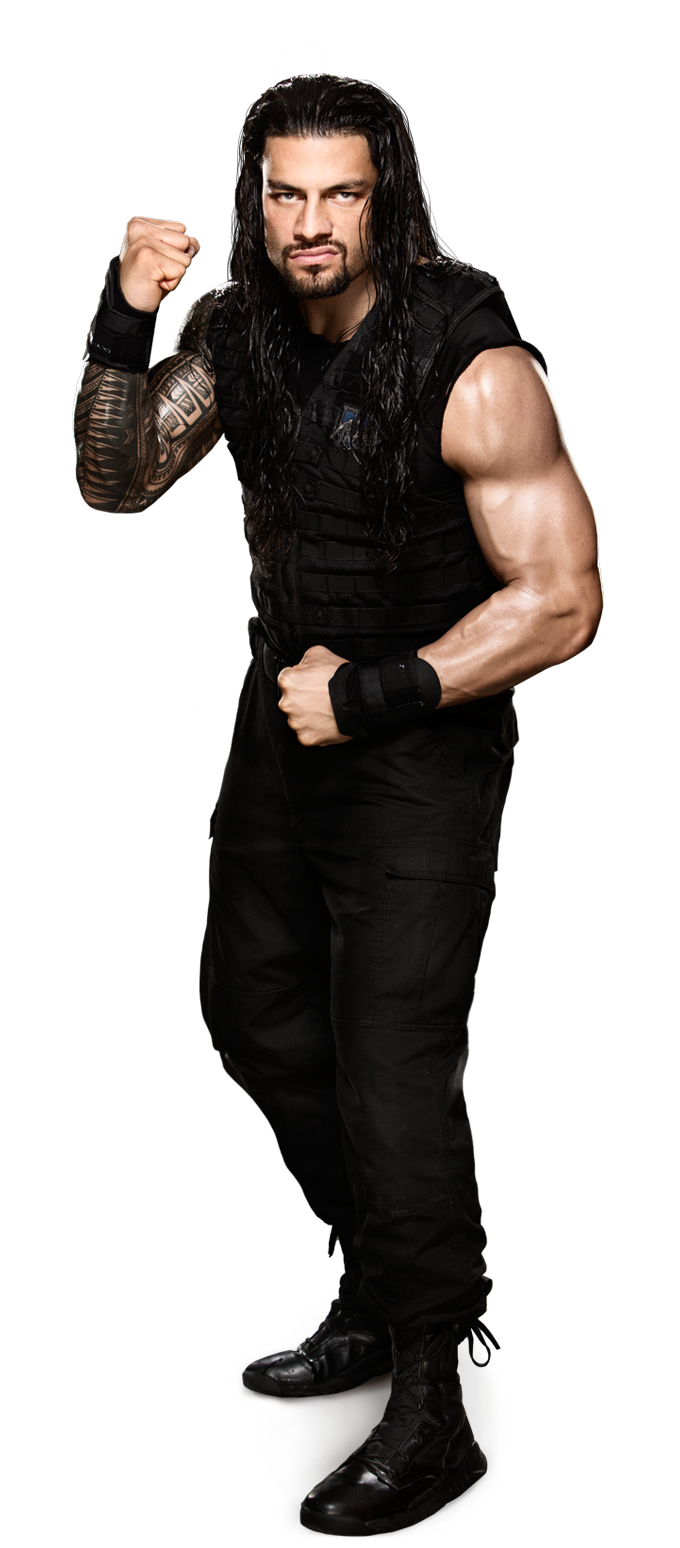 roman reigns superman punch pose