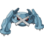 Metagross, The Iron Leg Pokémon. Hold Item: Quick Claw