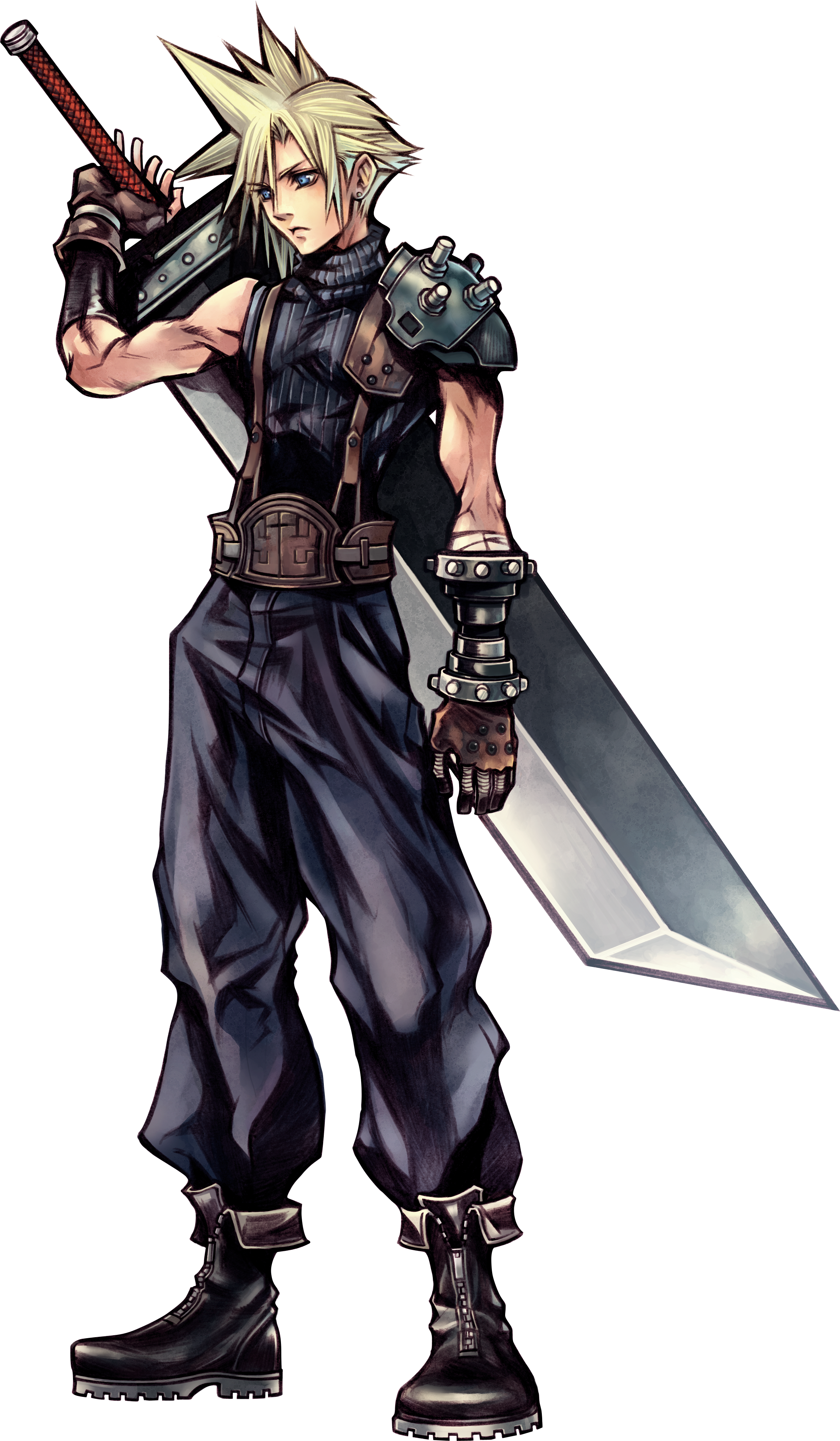 An anime portrait of a cloud strife from ff7, by | Stable Diffusion |  OpenArt