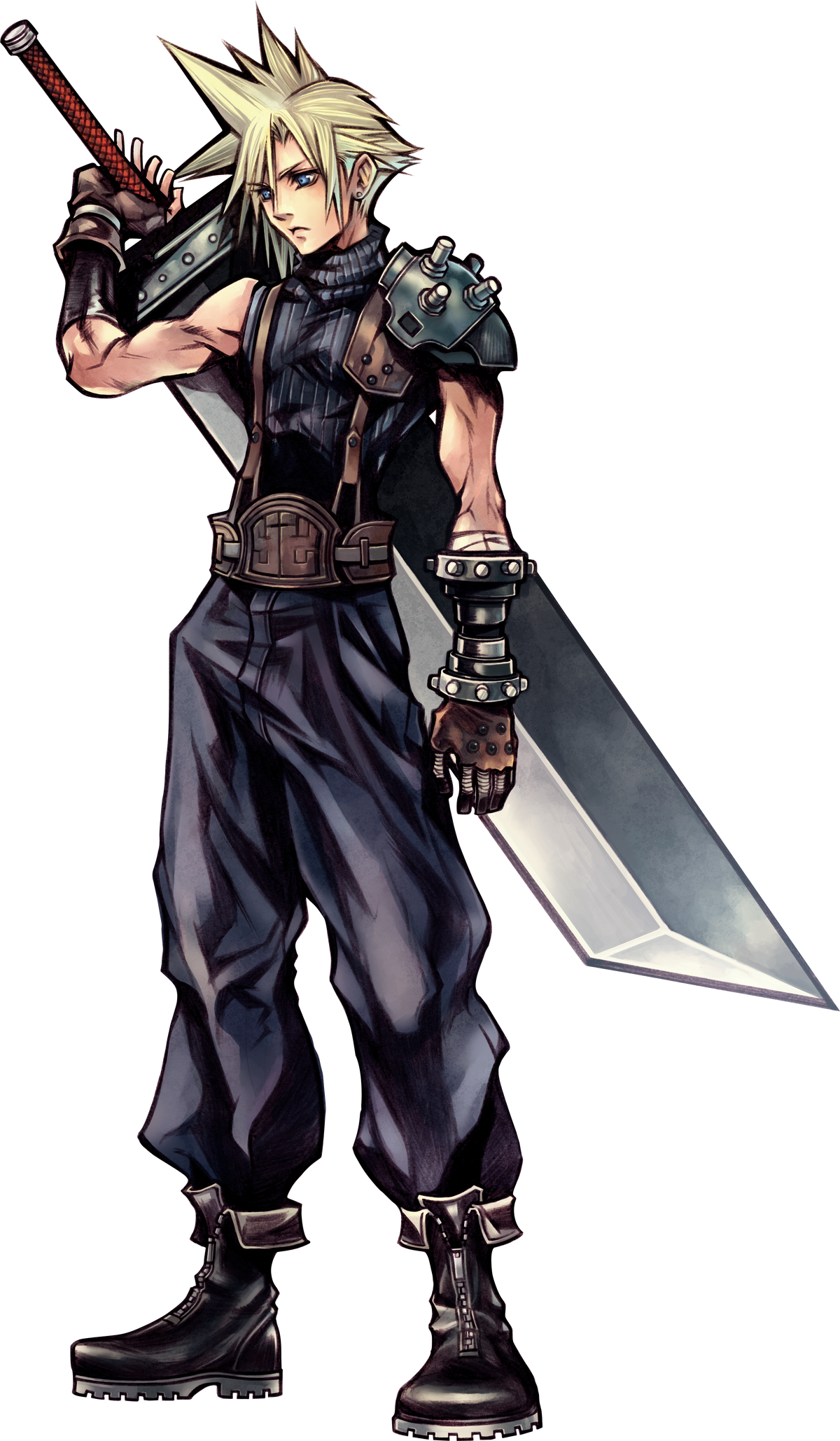 Final Fantasy 7 Remake concept art shows Cloud absolutely slaying in other  versions of his iconic dress