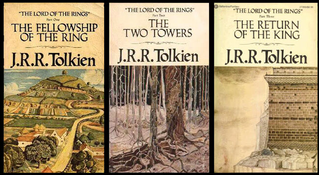The original book series, featuring art by J.R.R