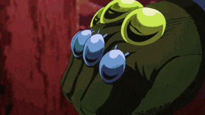 Panacotta Fugo's Stand Purple Haze holds a flesh eating virus within the bulbs on its knuckles. When one of these bulbs breaks, the virus is released and can infect and kill any potential host within seconds.