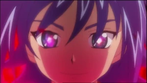 Aichi frightening Kyou with his PSYqualia