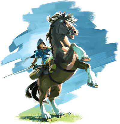 577px-BotW Link and Epona Artwork