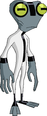 Ben 10: Ultimate Alien - young Grey Matter PNG by