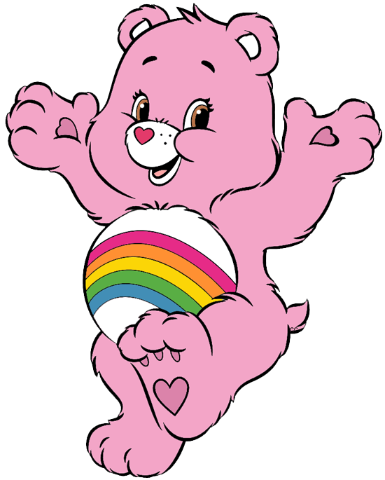 cheer care bear rainbow