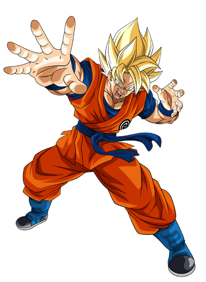 D. Ball Limit-F - Render de Goku Super Saiyajin God e