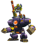 Vile V in his Devil Ride Armor from Mega Man X8.